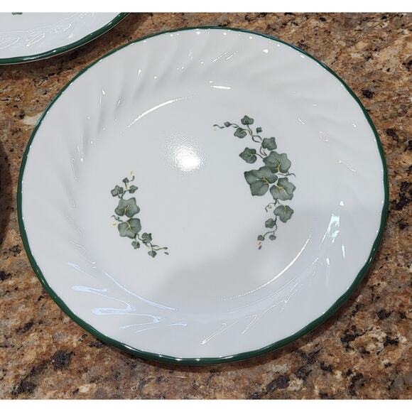 Corelle Callaway Ivy White with Green Ivy (Qty 3) Bread Plates 7 1/4" - Picture 12 of 15
